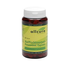 Produktansicht von Allcura Haifischknorpel Konzentrat Kapseln 90 Stück