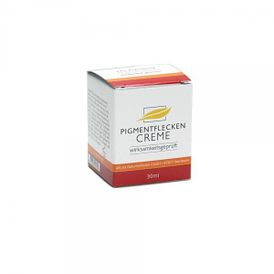 Produktansicht von allcura Pigmentflecken Creme 30ml - Hautaufhellende Anti-Aging Pflegecreme mit Nelli-Frucht & Jojobaöl – Reduziert Pigmentflecken, verbessert Feuchtigkeit & glättet die Haut